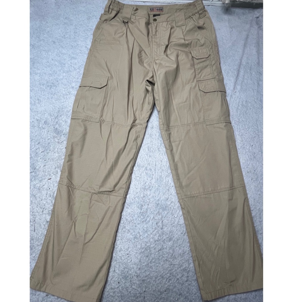 5.11 Tactical Mens 36x32 Khaki Tan Ripstop Cargo Pants Workwear Outdoor 74251
